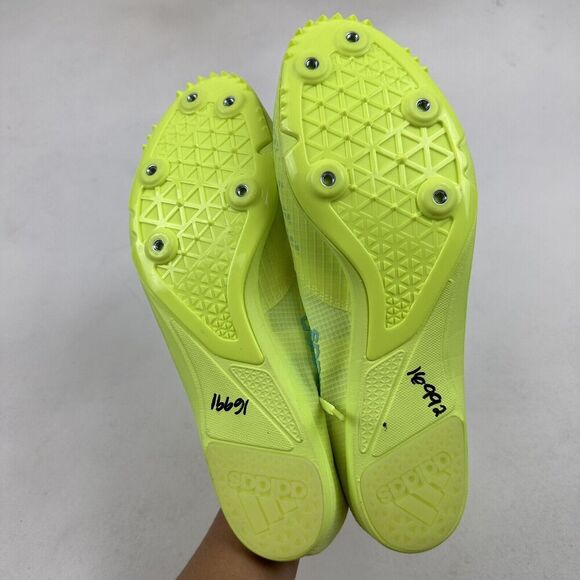 NEW Adidas Distancestar Women’s Running Shoes Track & Field Solar Yellow 11.5 - Picture 8 of 11